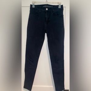American Eagle Black Jeans High Rise
